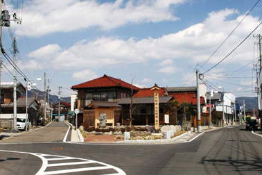 日本風景街道「桑折宿まちなか街道」における奥州・羽州街道追分